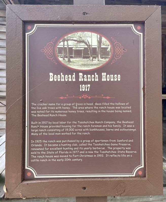 Beehead Ranch House Marker. Click for full size. Beehead Ranch House Marker image. Click for full size.