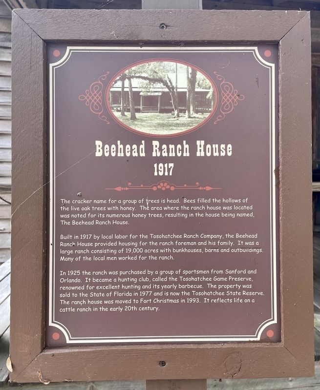 Beehead Ranch House Marker image. Click for full size.