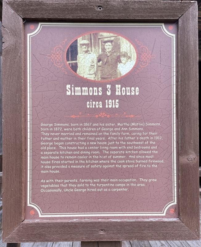 Simmons 3 House Marker. Click for full size. Simmons 3 House Marker image. Click for full size.