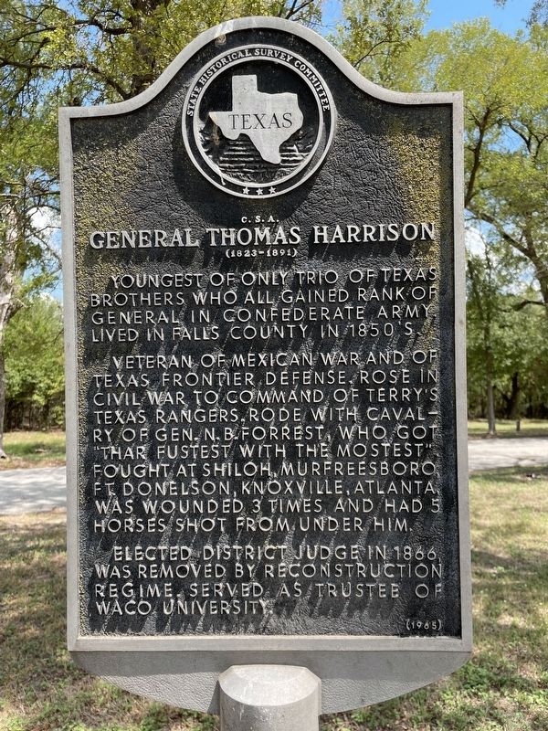 General Thomas Harrison Marker image. Click for full size.