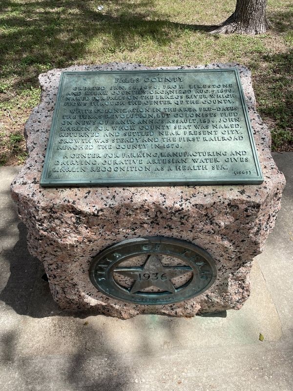 Falls County Marker image. Click for full size.