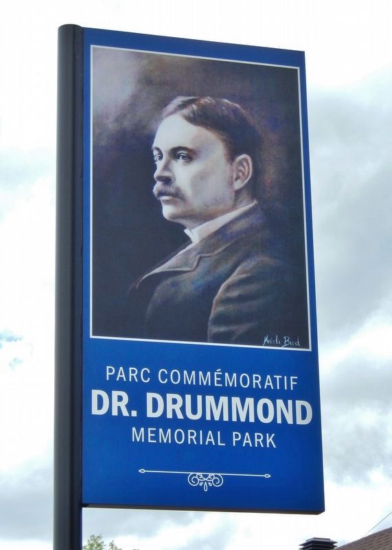 Dr. Drummond Memorial Park Sign image. Click for full size.
