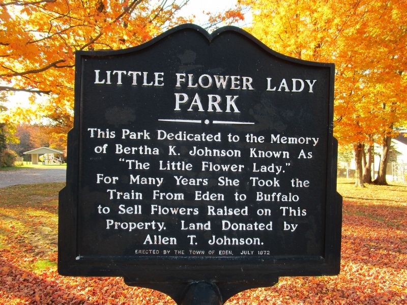 Little Flower Lady Park Marker image. Click for full size.