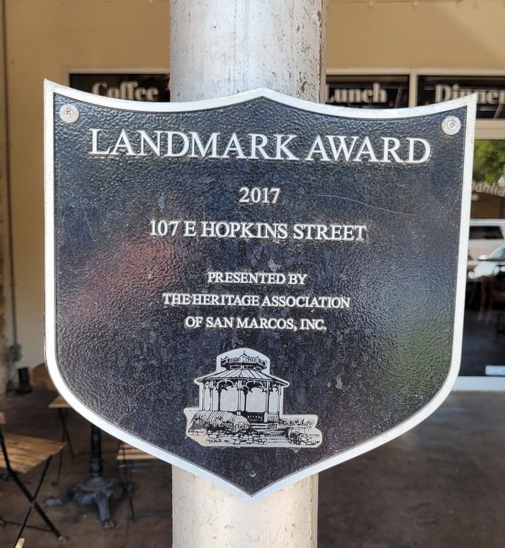 107 E Hopkins Street Marker image. Click for full size.