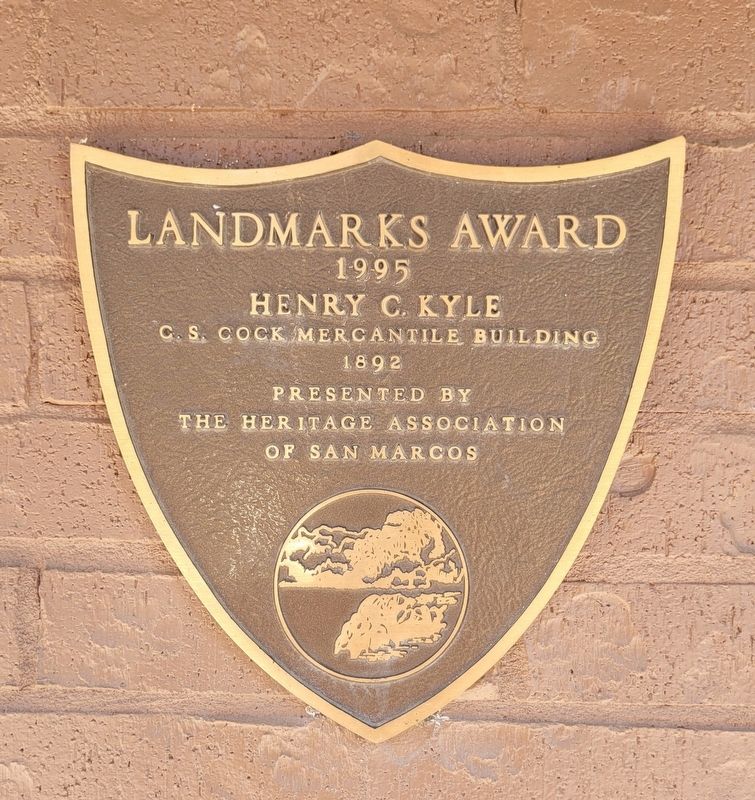 C.S. Cock Mercantile Building Marker image. Click for full size.
