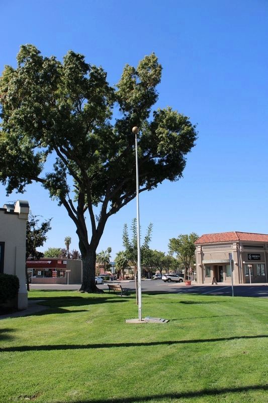 Jack Patterson Marker at the Base of the Flagpole image. Click for full size.