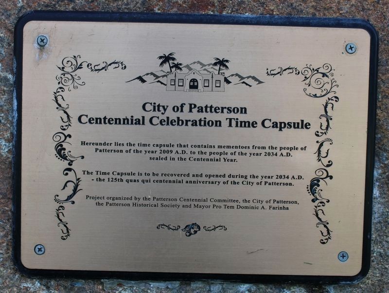 Time Capsule Southwest of the Marker image. Click for full size.