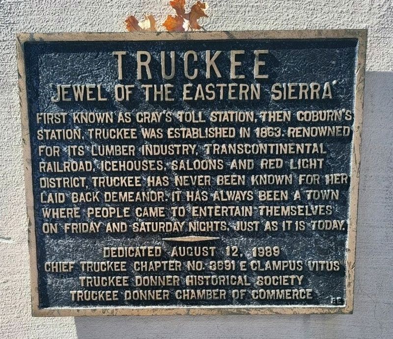 Truckee Marker image. Click for full size.