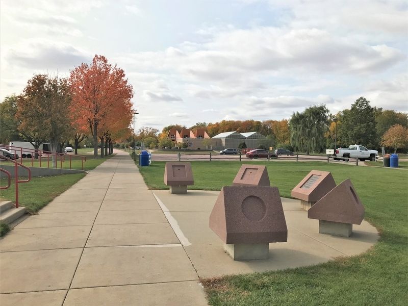 Sertoma Park Markers, from the east. Click for full size. Sertoma Park Markers, from the east image. Click for full size.