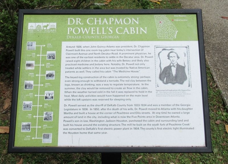 DR. Chapmon Powell's Cabin Marker image. Click for full size.
