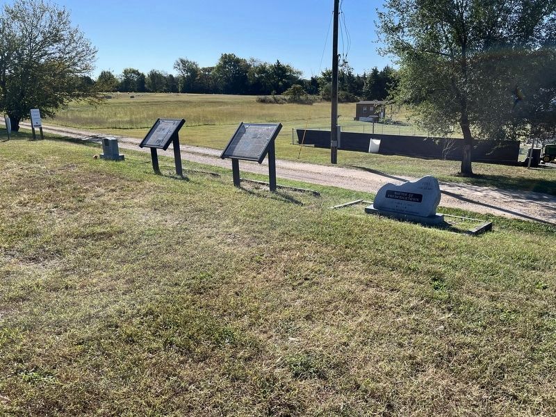 Markers and Memorials at the Battle of Fredericktown Interpretive Site. Click for full size. Markers and Memorials at the Battle of Fredericktown Interpretive Site image. Click for full size.