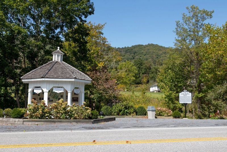 Bath County Welcome Center Gazebo and Marker image. Click for full size.