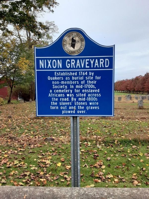 Nixon Graveyard Marker image. Click for full size.