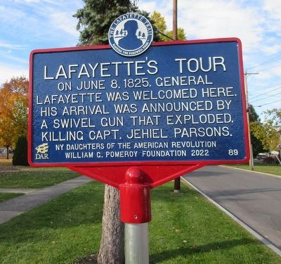 Lafayette�s Tour Marker image. Click for full size.