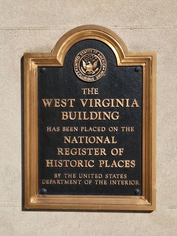 The West Virginia Building Marker image. Click for full size.