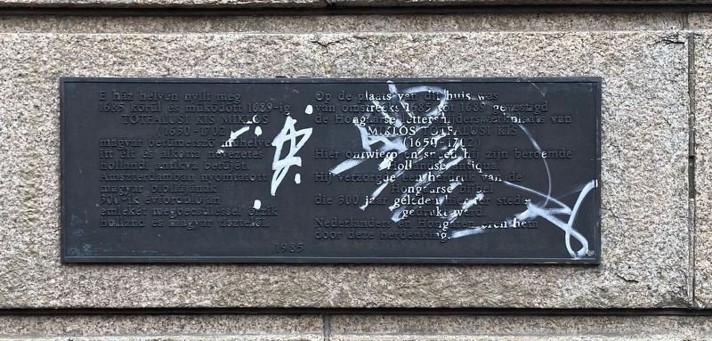 Mikl�s T�tfalusi Kis Marker - prior to cleaning image. Click for full size.