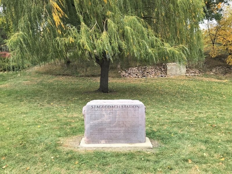 Stagecoach Station Marker, from the south. Click for full size. Stagecoach Station Marker, from the south image. Click for full size.
