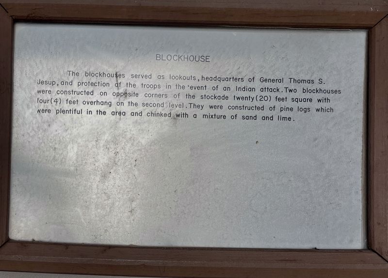 Blockhouse Marker. Click for full size. Blockhouse Marker image. Click for full size.