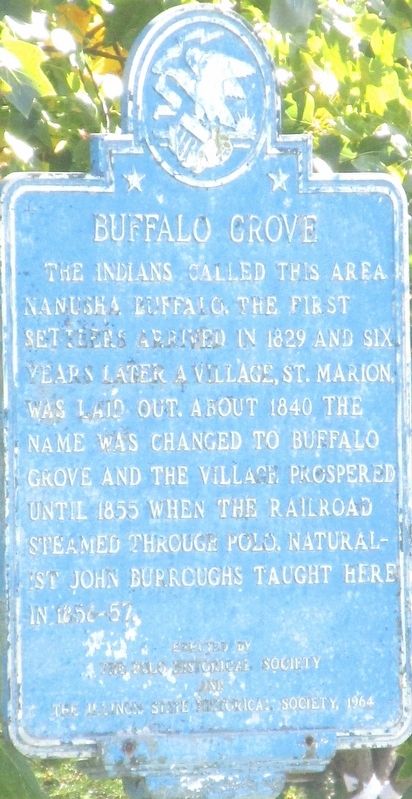 Buffalo Grove Marker image. Click for full size.