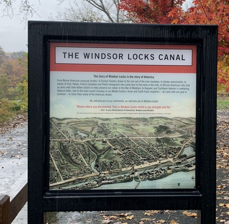 The Windsor Locks Canal Marker image. Click for full size.