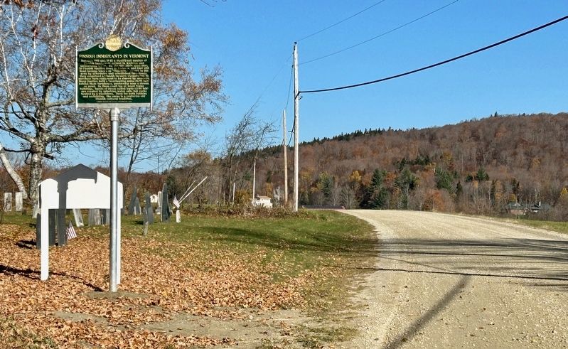 Wide View of Finnish Immigrants Marker image. Click for full size.