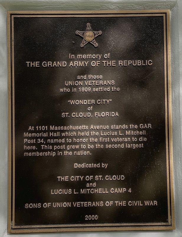 The Grand Army of the Republic Marker image. Click for full size.