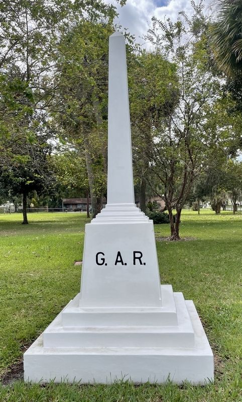 The Grand Army of the Republic Marker (reverse) image. Click for full size.