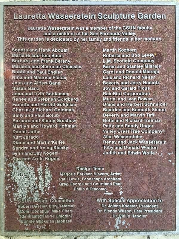 Tribute Plaque image. Click for full size.