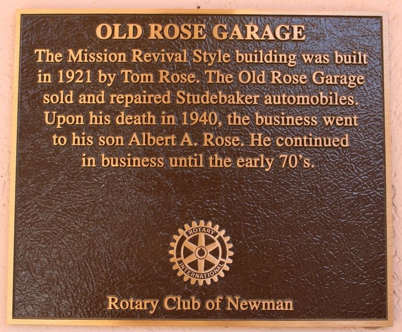 Old Rose Garage Marker image. Click for full size.