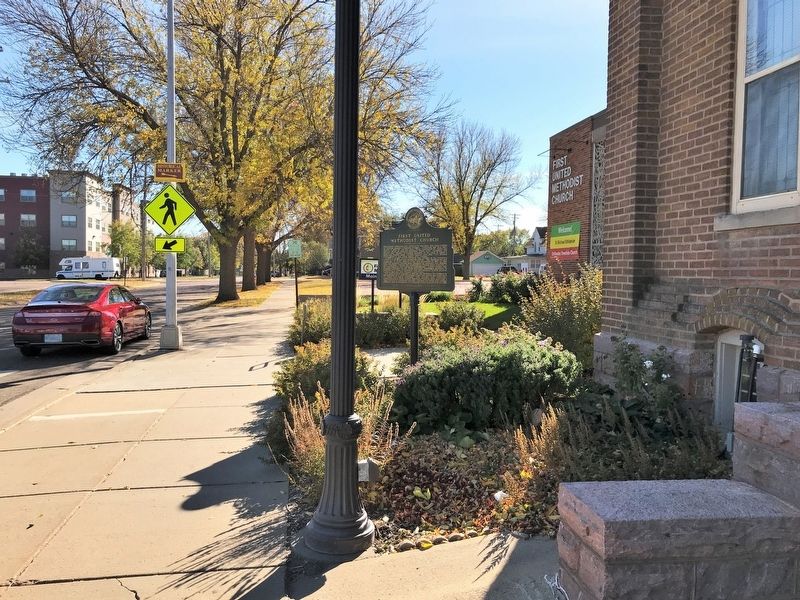 First United Methodist Church Marker, from the north image. Click for full size.