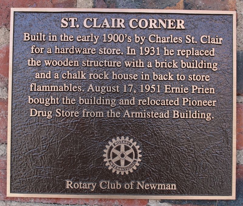 St. Clair Corner Marker image. Click for full size.