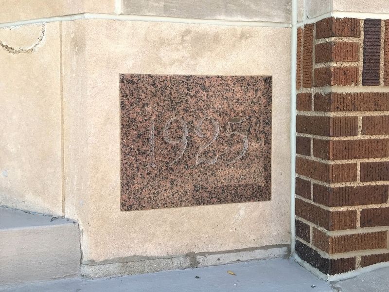 First Lutheran Church Cornerstone image. Click for full size.