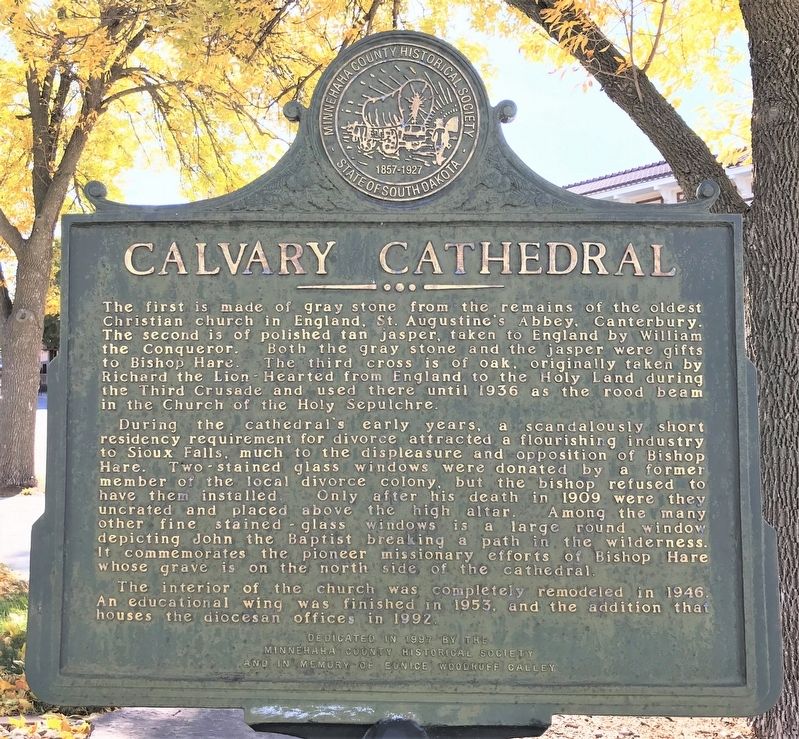 Calvary Cathedral Marker image. Click for full size.
