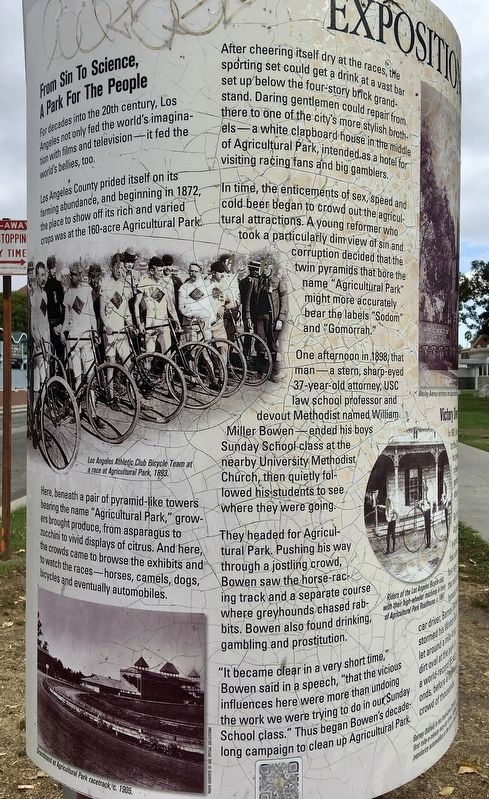 Exposition Park Rose Garden Marker image. Click for full size.