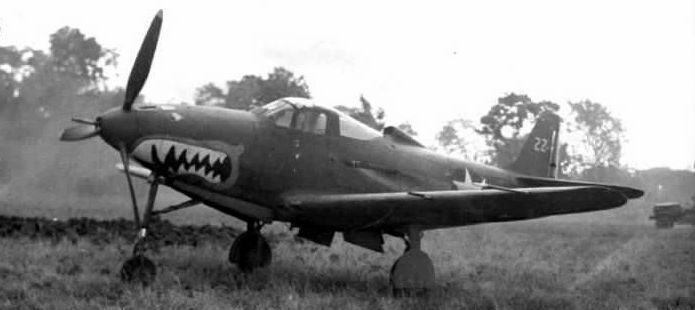 67th Fighter Squadron P-400 Airacobra at Henderson Field, Guadalcanal, 23 Nov. 1942 image. Click for full size.