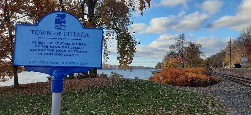 Town of Ithaca Marker image. Click for full size.