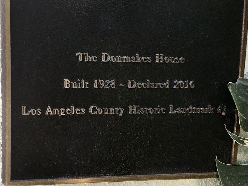 Doumakes House Marker. Click for full size. Doumakes House Marker image. Click for full size.