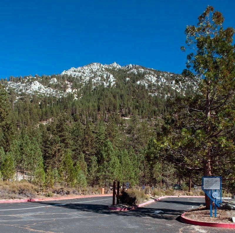 Sand Harbor marker and the "Great Incline of the Sierra Nevada" in the background image. Click for full size.
