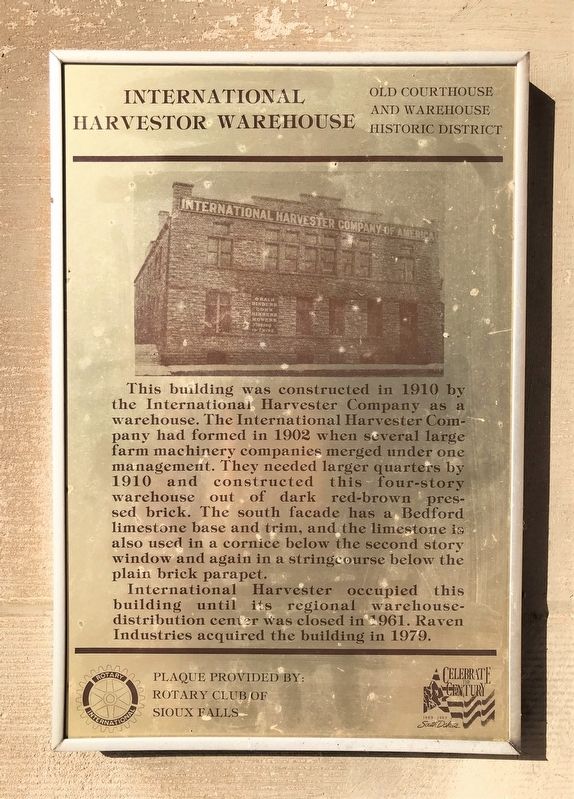 International Harvestor Warehouse Marker image. Click for full size.
