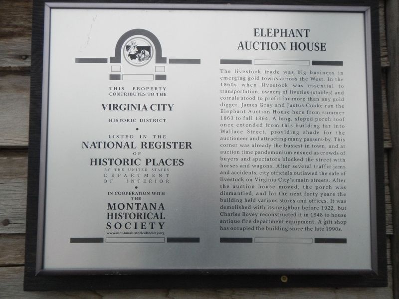 Elephant Auction House Marker image. Click for full size.