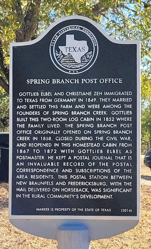 Spring Branch Post Office Marker image. Click for full size.