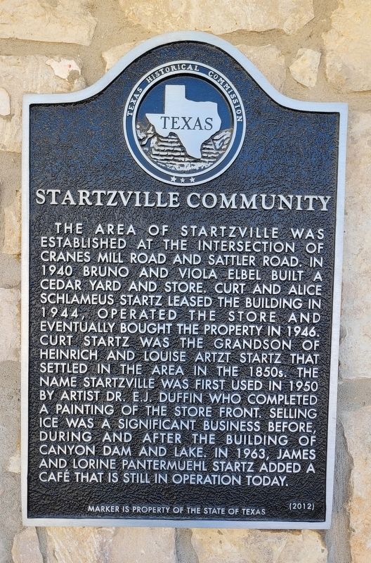 Startzville Community Marker image. Click for full size.
