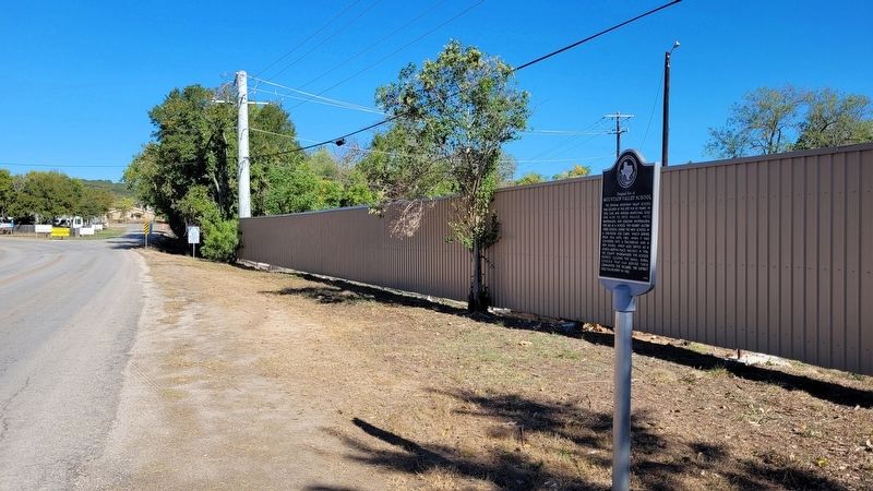 The view of the Original Site of Mountain Valley School Marker from the street image. Click for full size.
