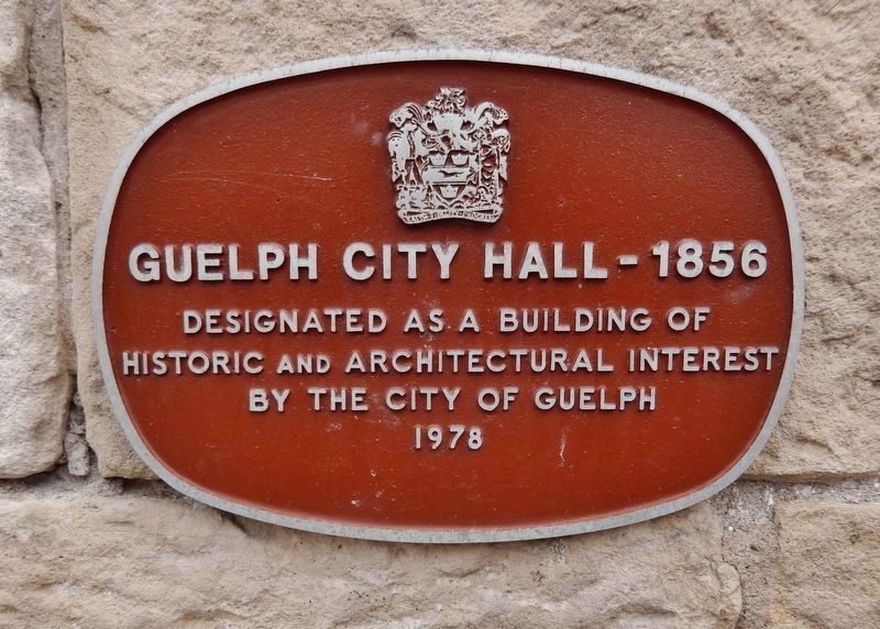 Guelph City Hall  1856 image. Click for full size.