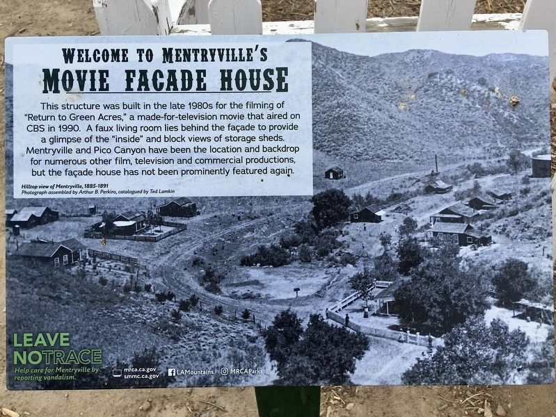 Movie Faade House Marker image. Click for full size.
