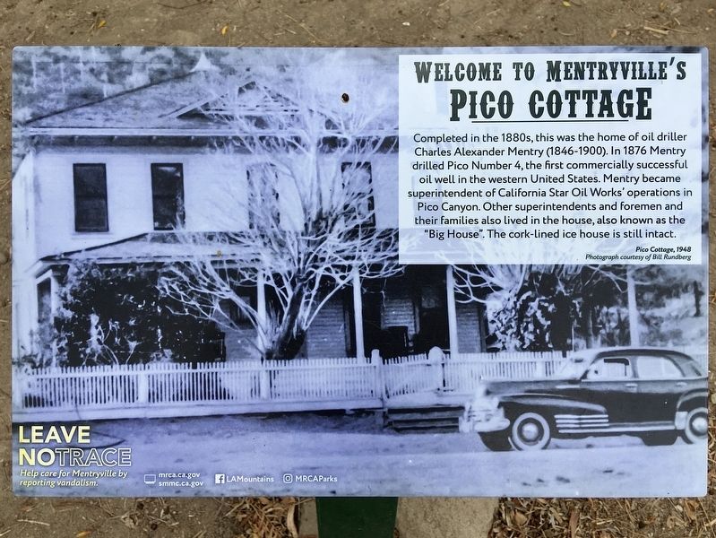 Pico Cottage Marker image. Click for full size.