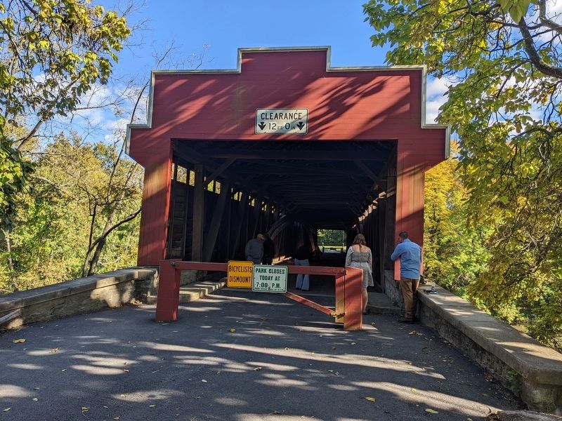 Wertz's "Red" Bridge Marker image. Click for full size.