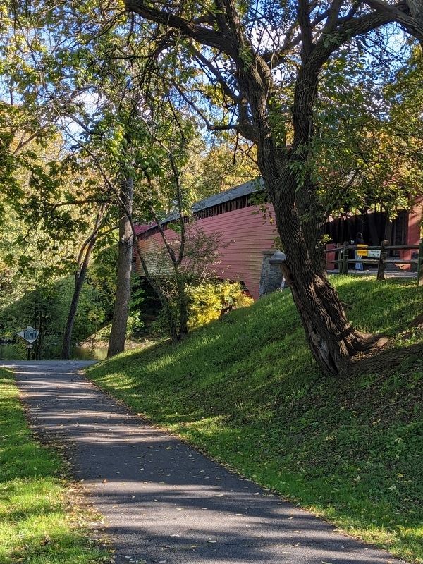 Wertz's "Red" Bridge Marker image. Click for full size.