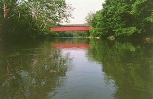 Wertz's "Red" Bridge Marker image. Click for full size.