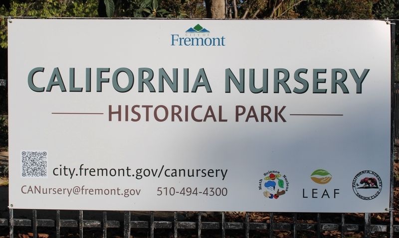 California Nursey Historical Park Sign image. Click for full size.